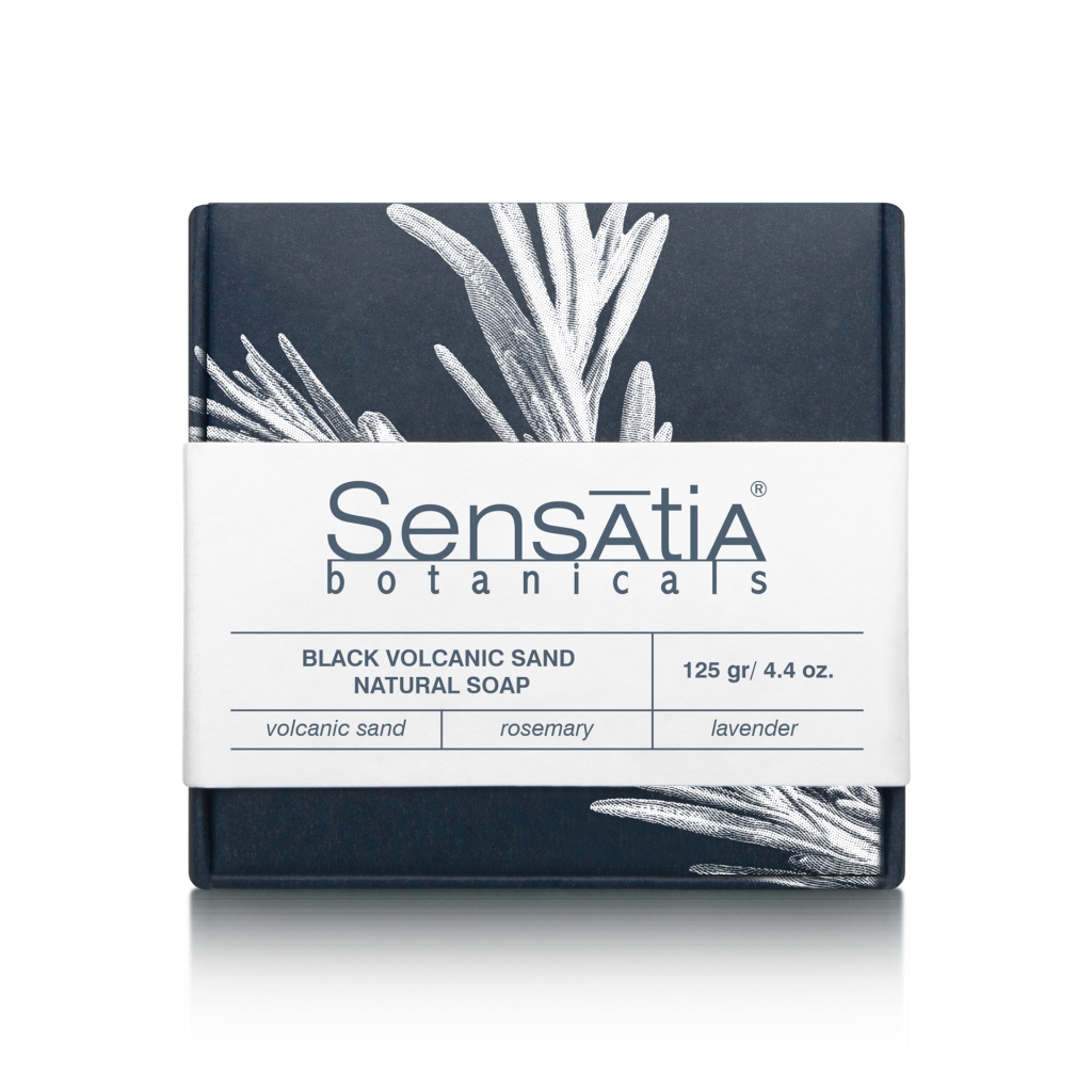 Sensatia Black Volcanic Sand Natural Soap - 125gr
