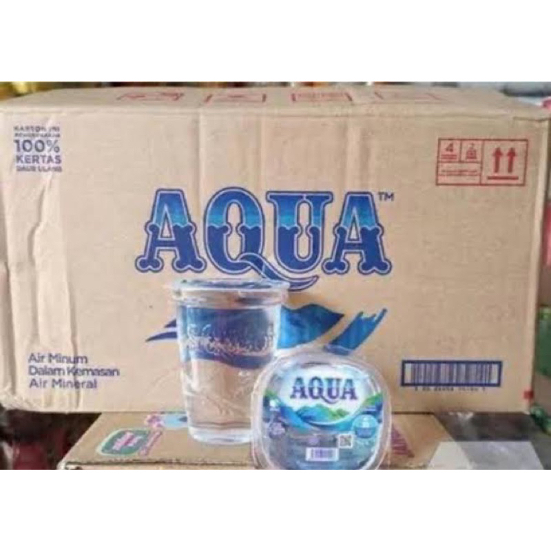 

(GRATIS ONGKIR) AQUA GELAS 240ml isi 48 gelas/cup