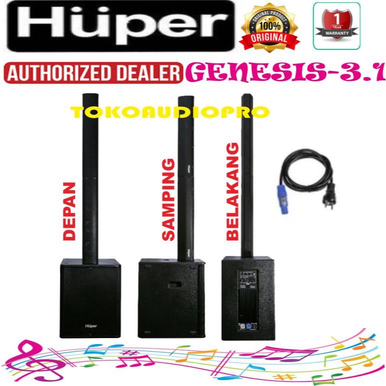 Speaker Huper Genesis 3.1 Huper Genesis 31 Speaker Aktif Colum