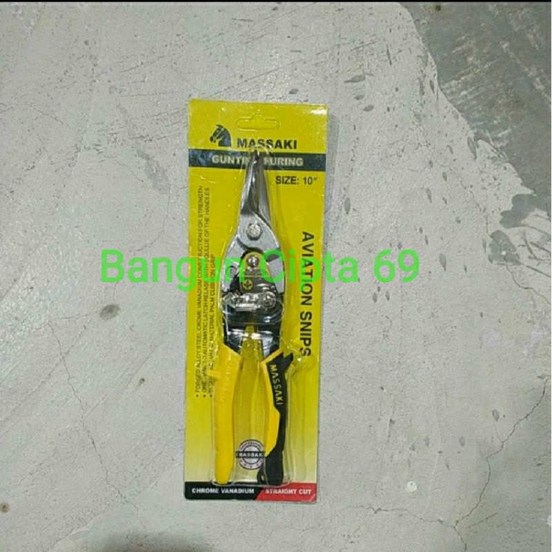

massaki gunting furing 10 inch/gunting runcing
