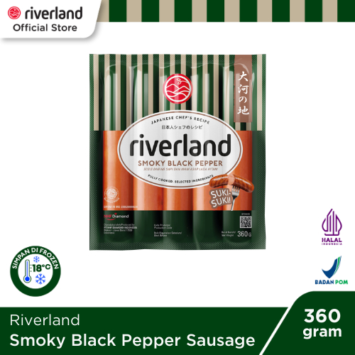 

Riverland Smoky Black Pepper Sausage 360 Gr