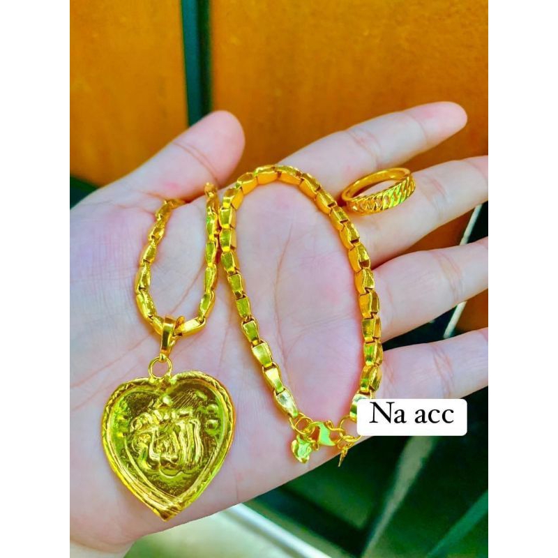 1 set padi lapis emas bonus cincin