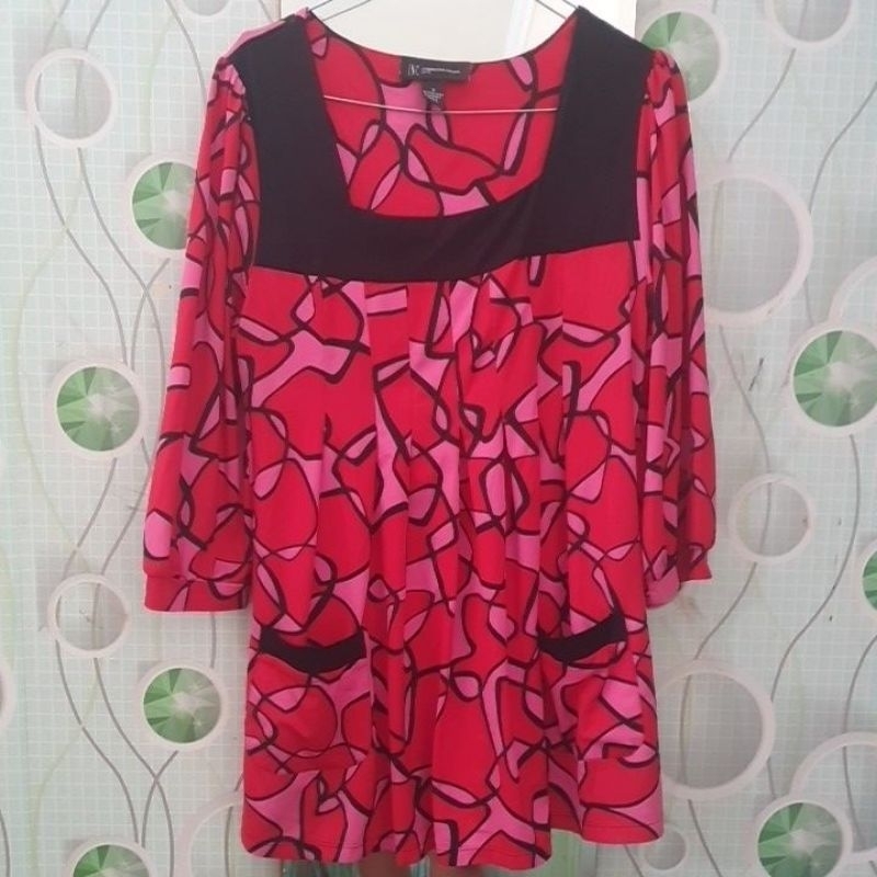 PL blouse merah