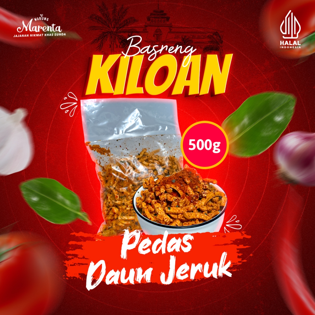 

Warung Marenta Basreng pedas daun jeruk bakso goreng keripik basreng 500 gr gram 1/2 KG baso goreng viral sultan