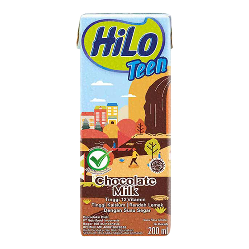 

HiLo Teen Susu UHT Cokelat 200 ml