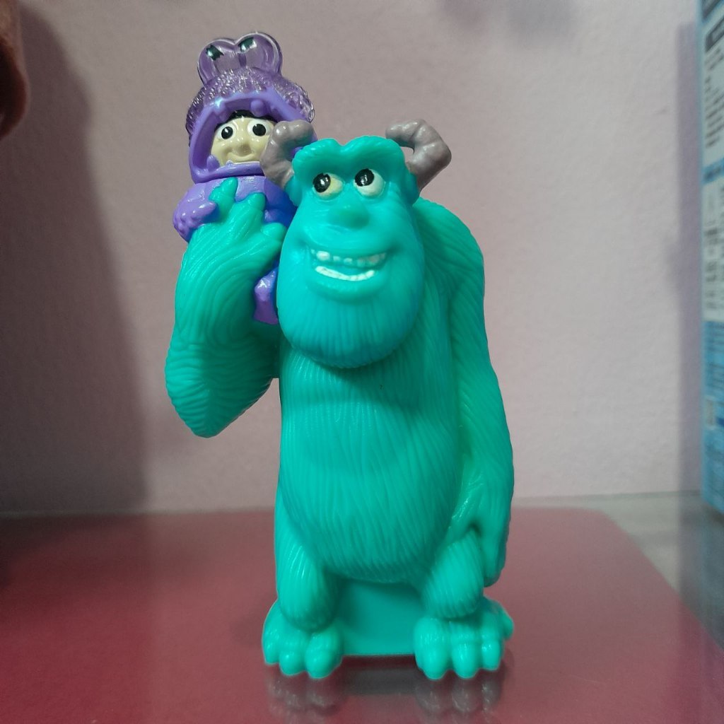 Original Action Figure Mainan Monster Inc Boo dan James P. Sullivan Monster Biru dan Bayi