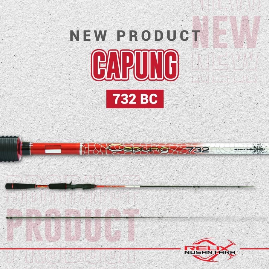 Joran Capung 732 BC UL 4-8 lb BAITCASTING Relix Nusantara