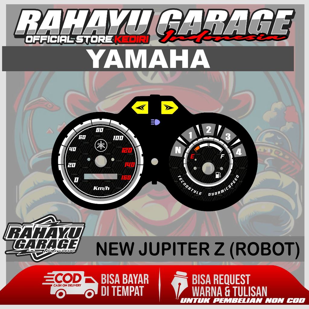 PAPAN SPEEDOMETER CUSTOM YAMAHA JUPITER ROBOT