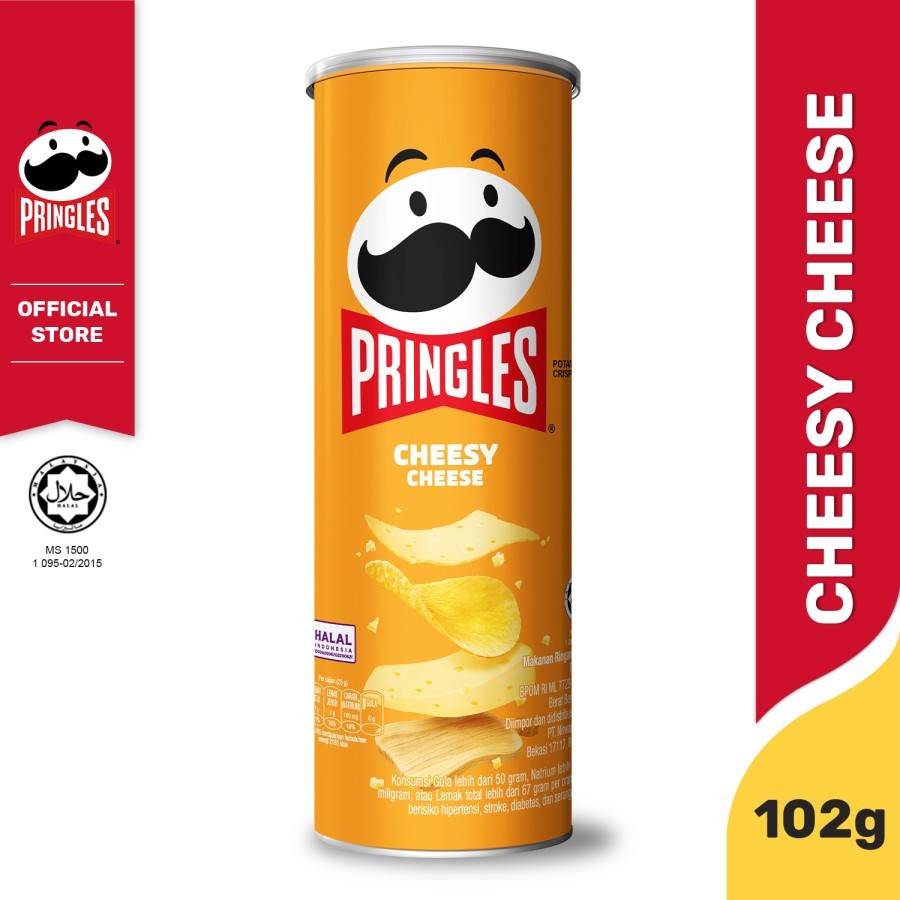 

QH [CARTON DEALS] Pringles Cheesy Cheese 102gr Keripik (12 Pcs)