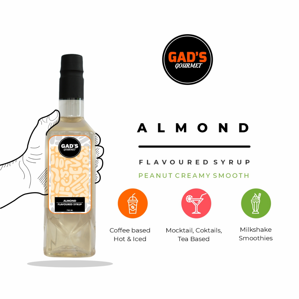 

Syrup Almond Gad's Gourmet 750ml