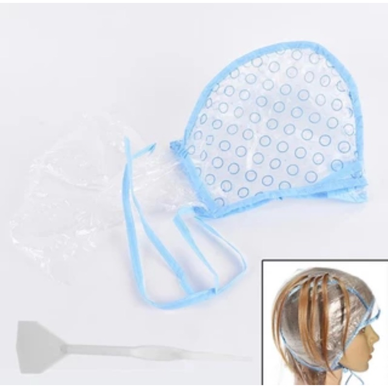 TOPI HIGHLIGHT RAMBUT PLASTIK+PENJEPIT RAMBUT