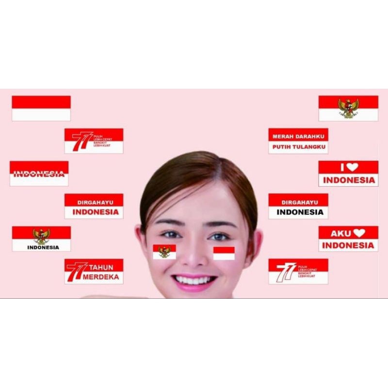 

GROSIR Stiker Bendera Pipi Merah putih