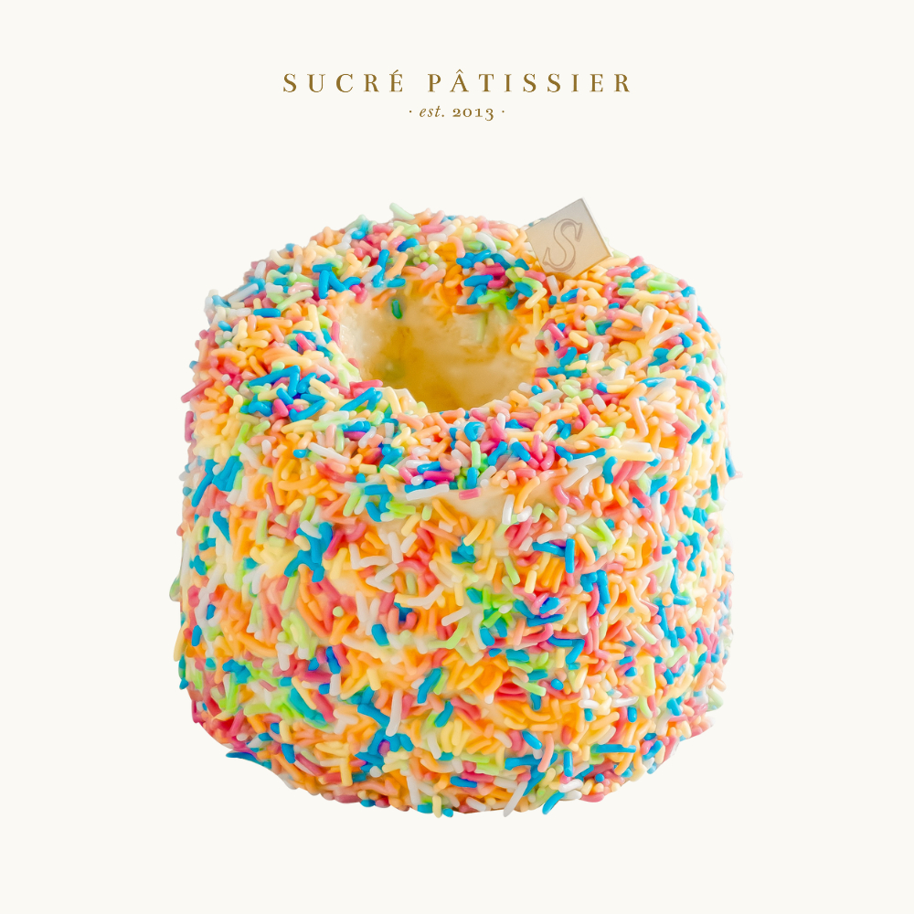 

Mini Rainbow Sprinkle Chiffon Cake Sucre Patissier 10cm Kue Ulang Tahun Birthday Cake