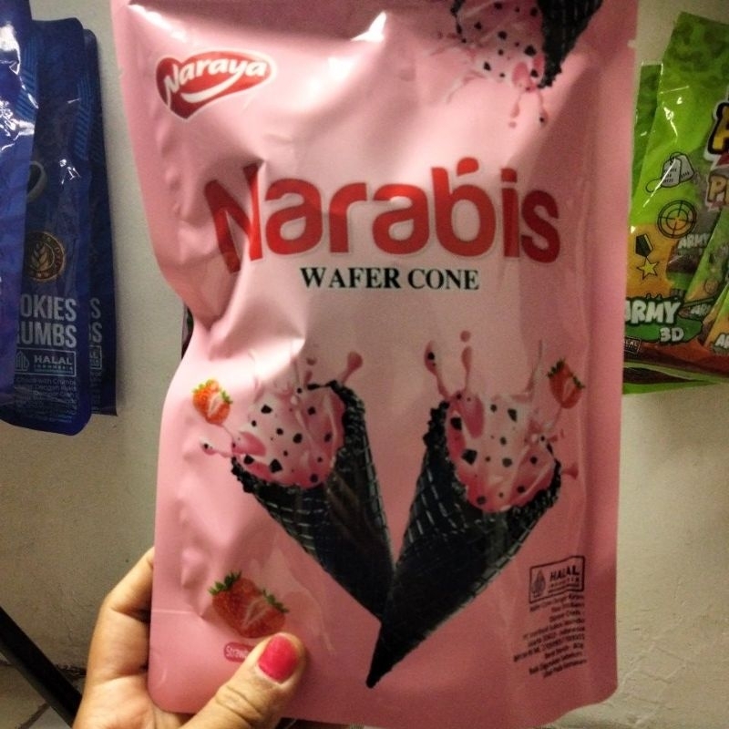 

narabis wafer cone // narabis wafer // narabis corn // narabis cone // wafer // cemilan // snack