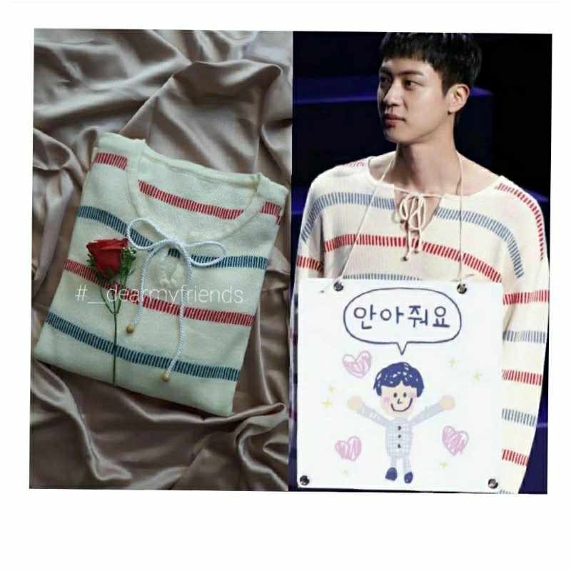 PREMIUM BTS JIN HUG KNIT SWEATER