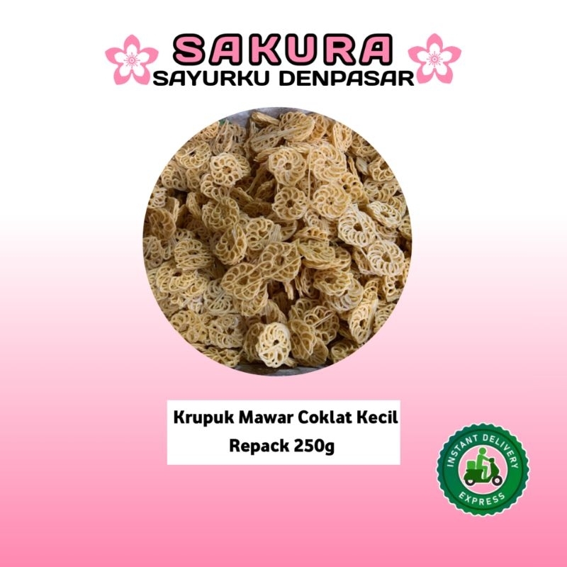 

Krupuk Mawar Coklat Kecil Repack 250g - SAKURA