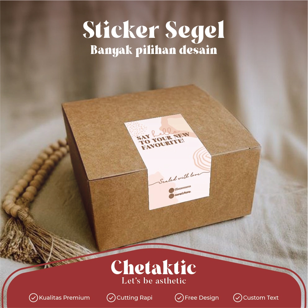 

sticker segel box / seal box / label packaging