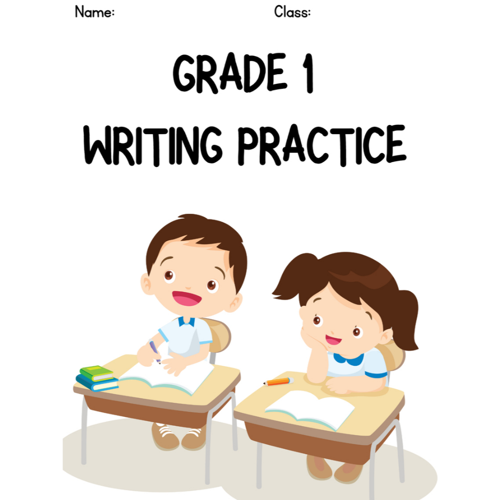 

Colorful Grade 1 Writing Practice English Worksheet