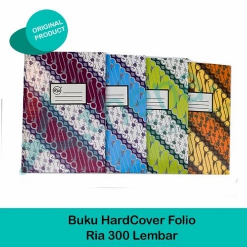 

Ria Buku Folio Bergaris 300 Lembar Hard Cover Original (1 PCS) / Buku Akuntansi Buku Catatan Folio Garis 300 Lembar Per Pcs