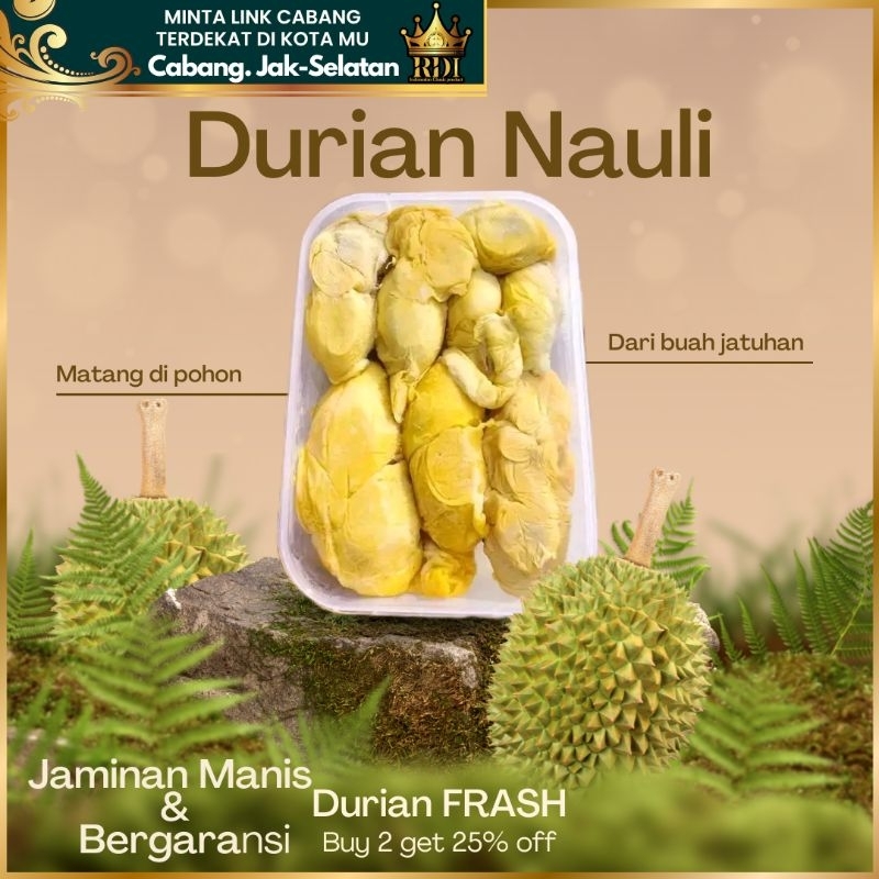 

RDI.cab Jak-selatan DURIAN KUPAS FRASH ASLI NAULI SUPER PREMIUM