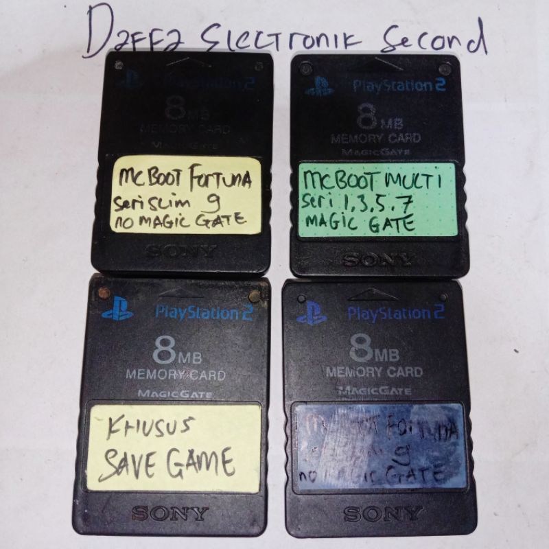 memori PS2 64mb ORI japan buat save game / mc boot ps2 | mcbot PS2 slim dan fat / memory card ps2 / 