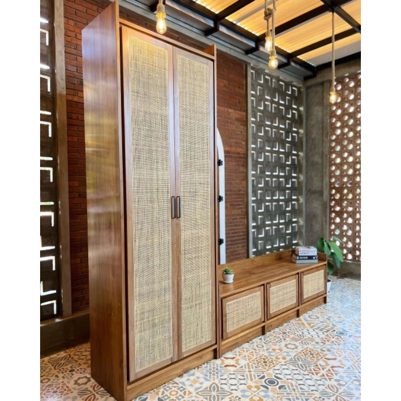 set lemari tv bufet tv / bufet hias lemari hias lemari kamar furniture rumah jati