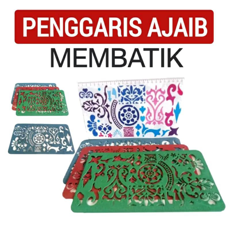 

Penggaris Ajaib Membatik-Mistar Gambar Pola Batik-Alat Kerajinan Sekolah