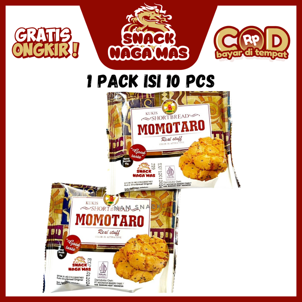 

RB MOMOTARO KUKIS COOKIES SHORTBREAD AOKA [1 PACK ISI 10 PCS]