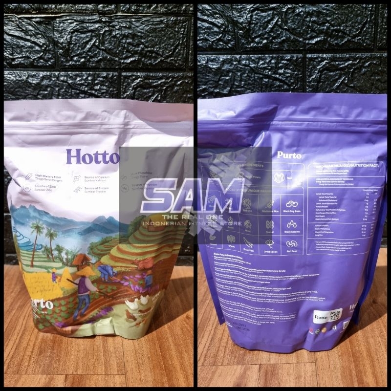 

Suplemen Multigrain HOTTO PURTO Purple Potato Serat 16 sachet