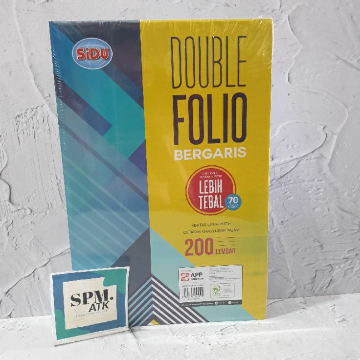 

Terkini Double Folio Sidu 2 Lembar khusus instantsameday Z63