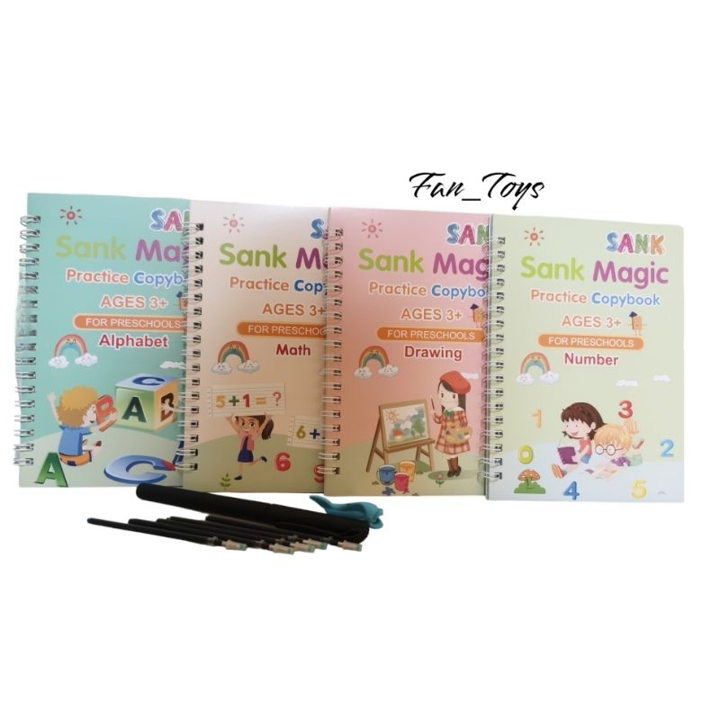 

Buku Sank Magic 1 Set Isi 4 Buku / Sank Magic Book 4in1 / Buku Belajar Sank Magic