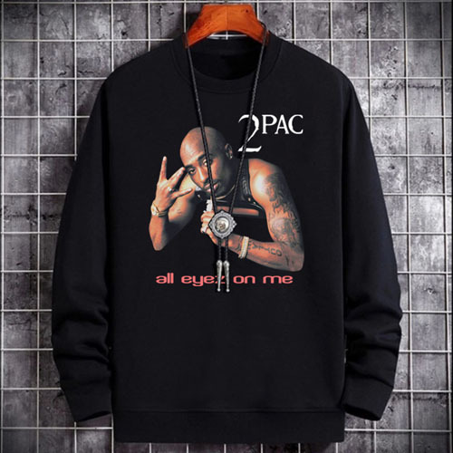 Sweater 2pac All Eyez On Me Crewneck Bahan Cotton Fleece | Size M L XL XXL | READY STOCK LANGSUNG OR