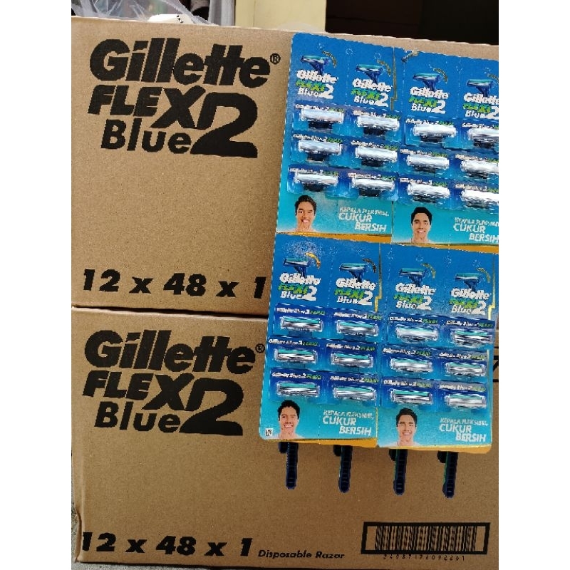 GILLETE FLEXI TERBARU KEPALA GOYANG TERLARIS 24PCS