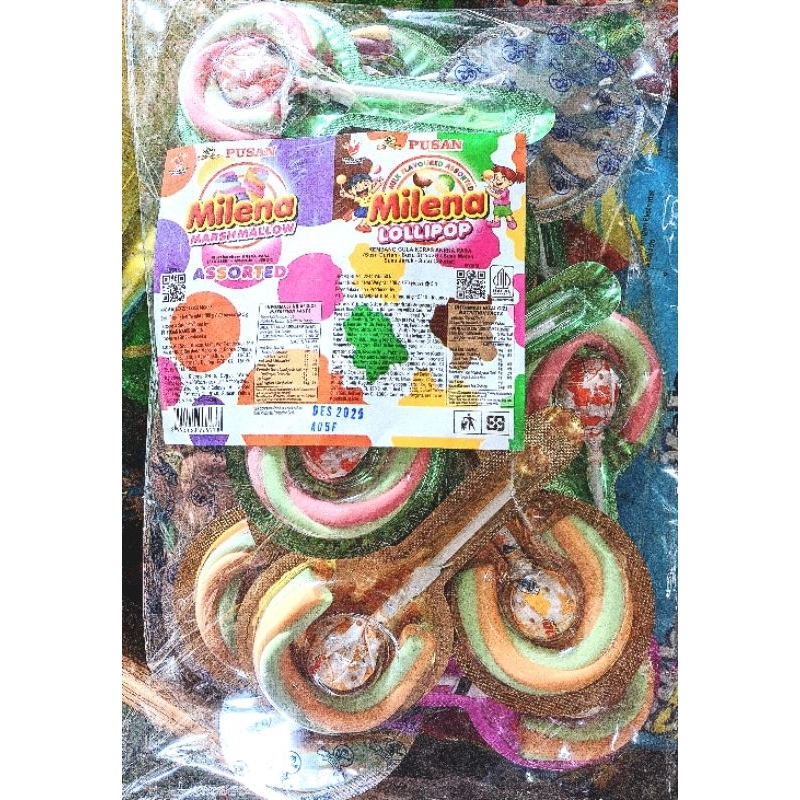 

Permen Milena Lolipop Marshamallow 20 pcs
