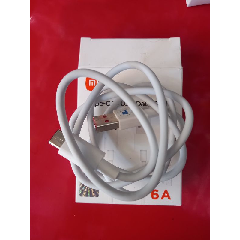 KABEL CAS XIAOMI ORI TYPE-C 6A PENGISIAN TURBO