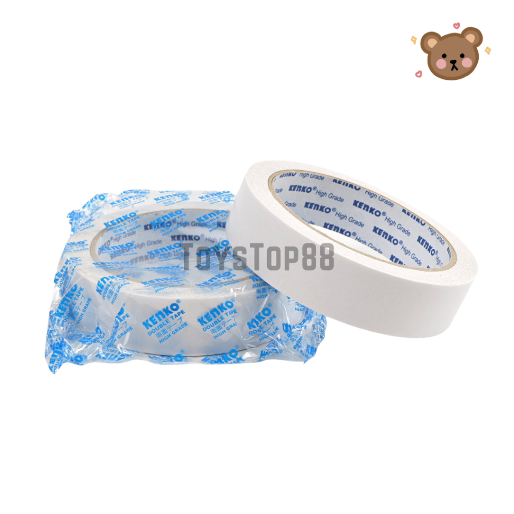 

Double Tape 1" Inch Kenko - Perekat 2 Sisi Besar [24 MM x 15 YARD]