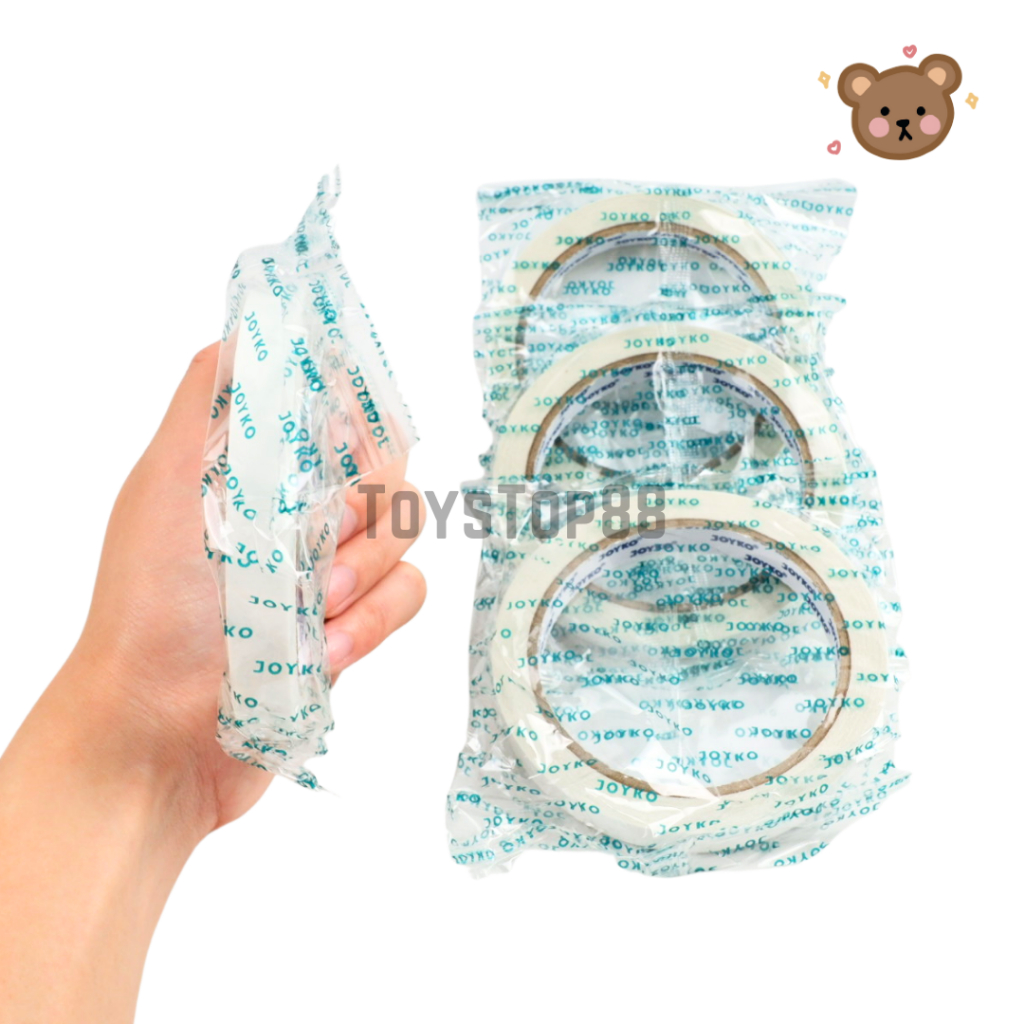 

Double Tape 1/2" Inch Joyko - Perekat 2 Sisi Sedang [12 MM x 15 YARD]