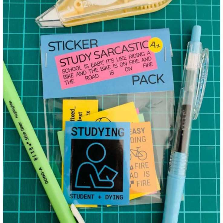 

STICKER PACK DIE CUT STUDY