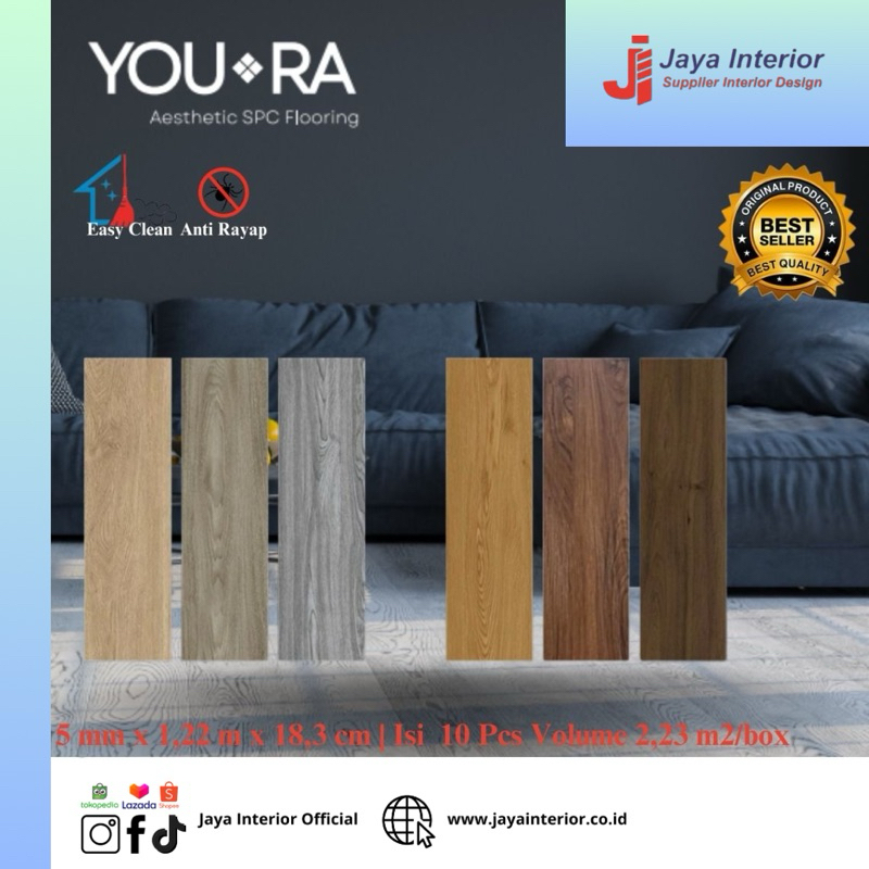 Lantai SPC Youra 5 mm /SPC Click/