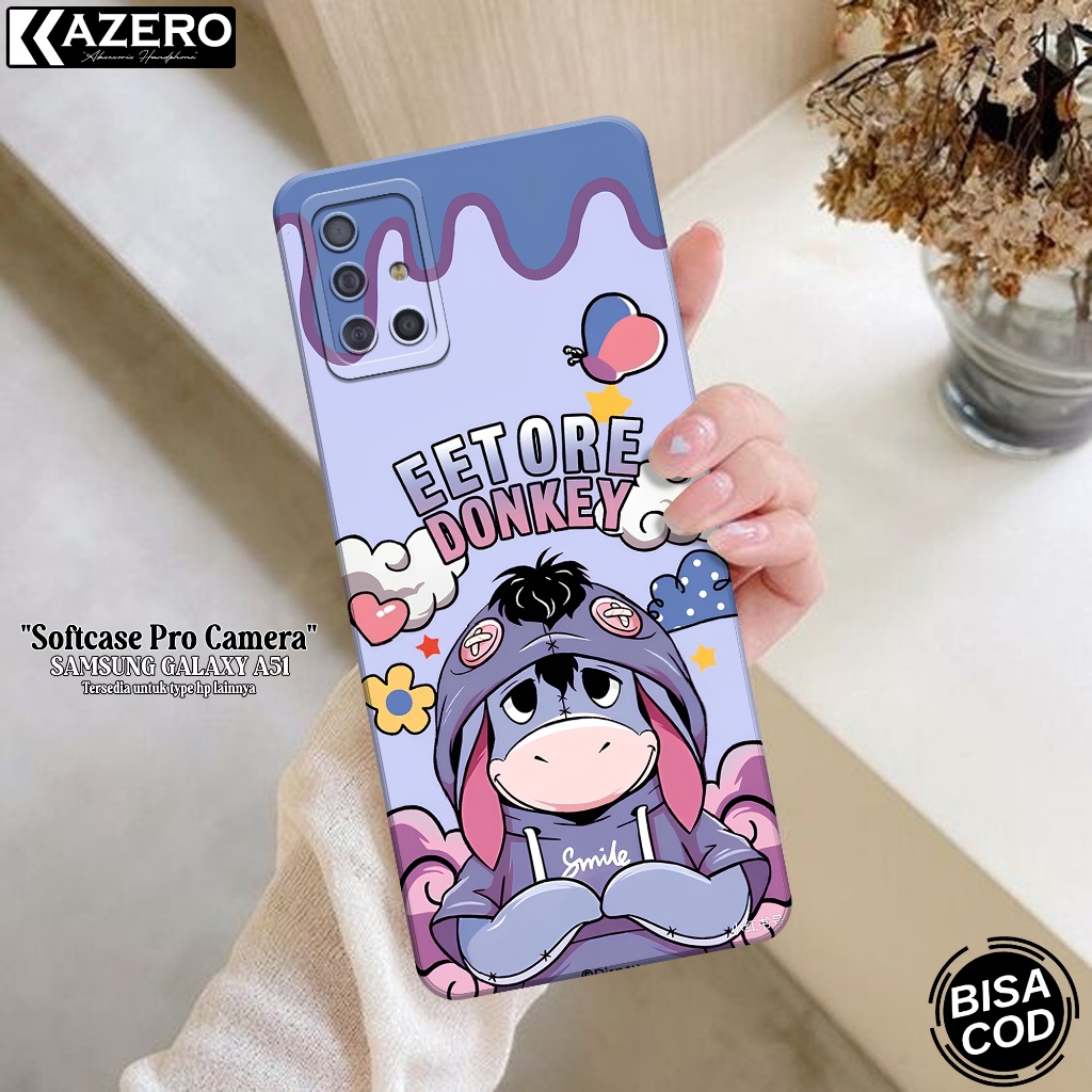 Kesing Samsung Galaxy A51 - Kazero Fashion Case Kartun - Case Samsung Galaxy A51 - Pelindung Hp - Ca