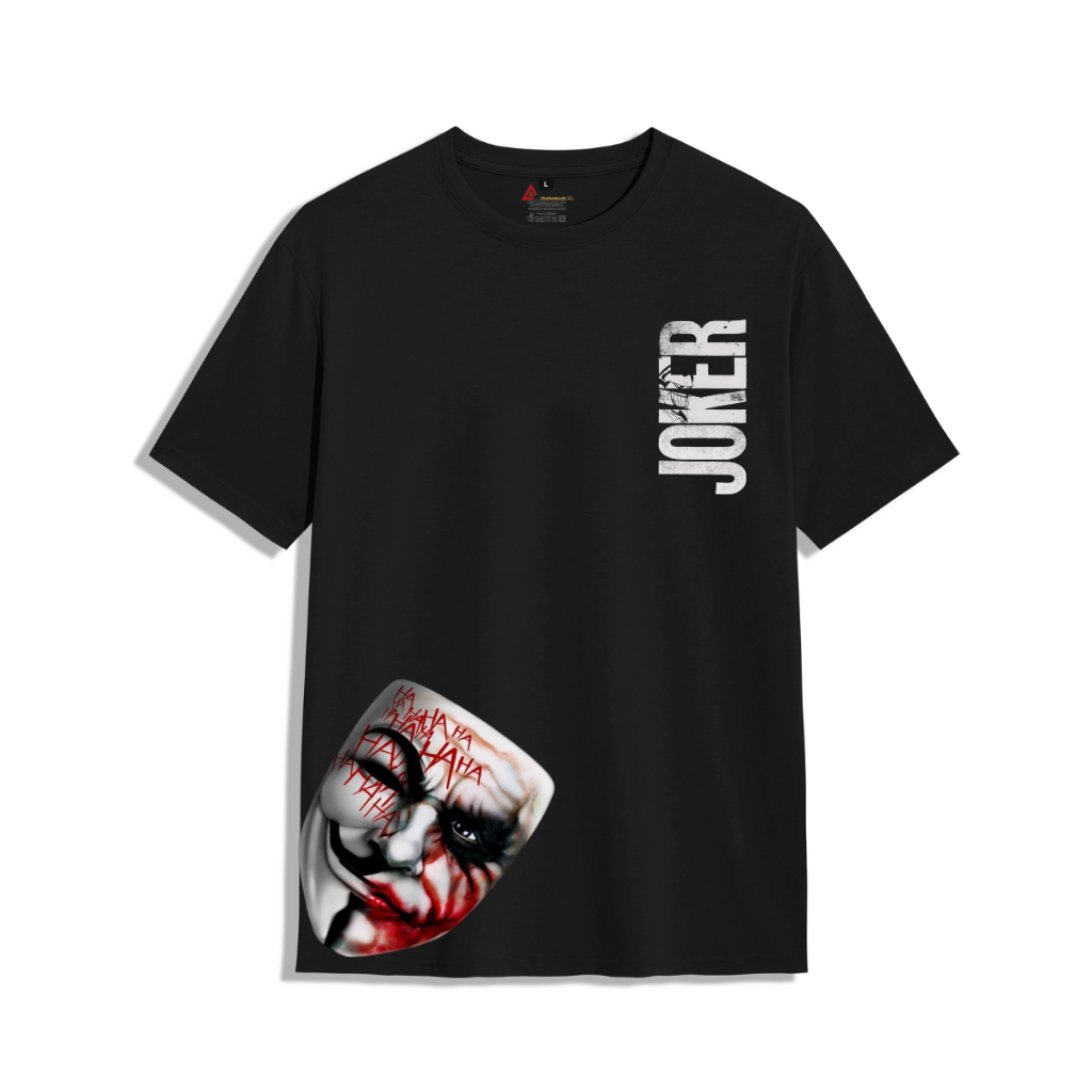 Kaos T-shirt Joker / Kaos Pria Hitam / Baju Kaos Pria Topeng Joker / Kaos Distro