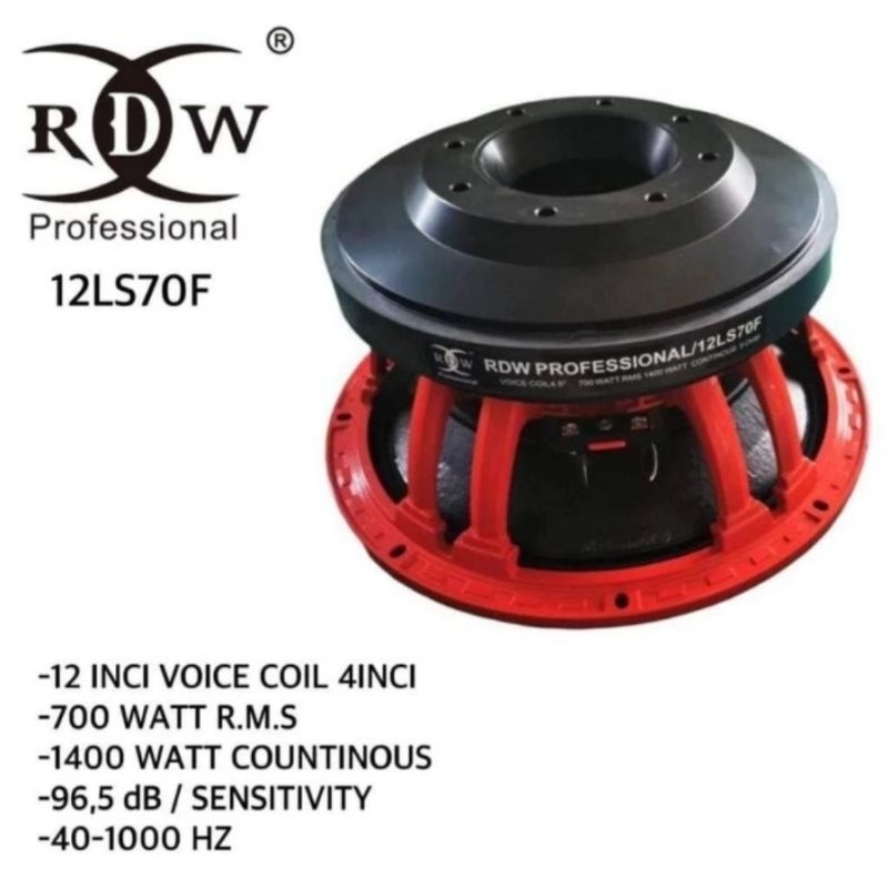SPEAKER KOMPONEN RDW 12LS70F/12INCH