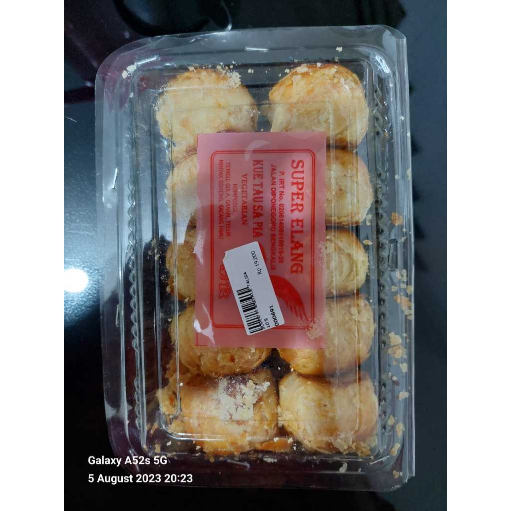 

Super Elang Kue Tau Sa Pia Vegetarian Komposisi Terigu Gula Garam Telur Minyak Goreng Kacang Hijau 1