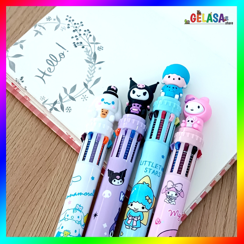 

Gelasa Pulpen 10 warna Sanrio
