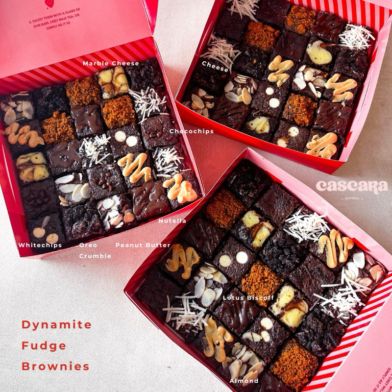 

Cascara Cookies - Kue Dynamite Fudgy Brownies Ulang Tahun Cokelat Tulisan Huruf 25pcs 20x20cm