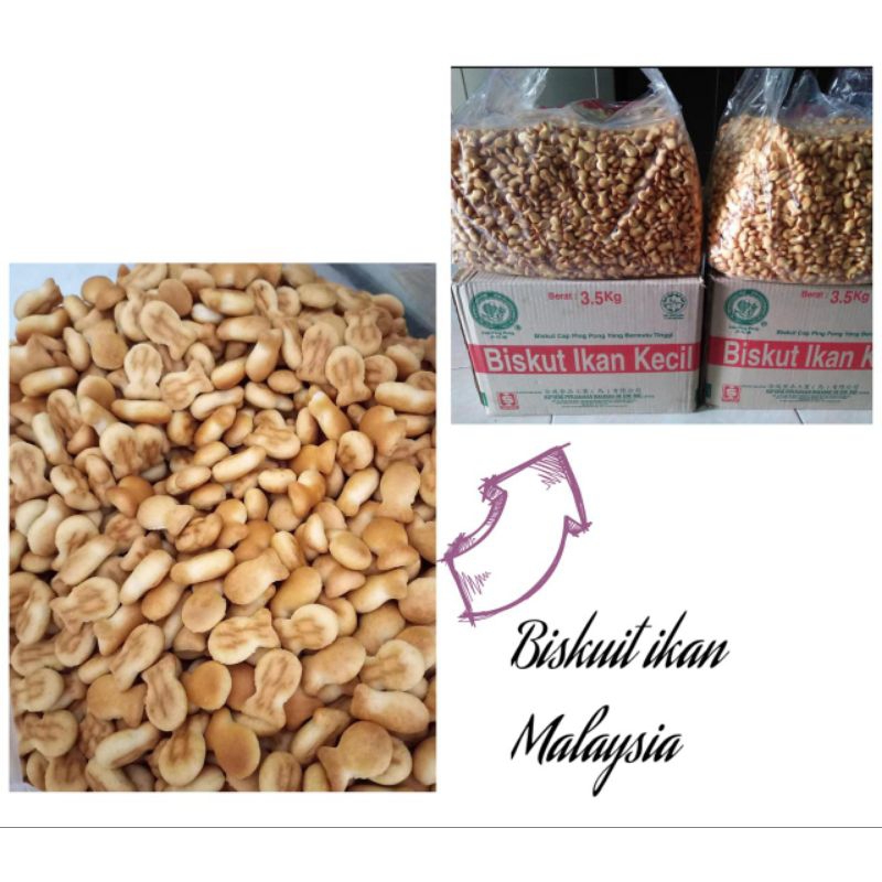 

Biskuit Ikan Malaysia Biskuit Pingpong Ikan 200gr