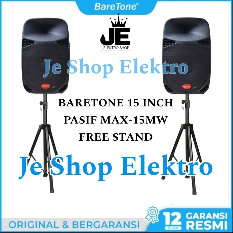 Speaker Pasif 15 Inch BARETONE MAX-15MW BARETONE MAX 15MW Speaker Pasif 15 Inch BARETONE Free Stand