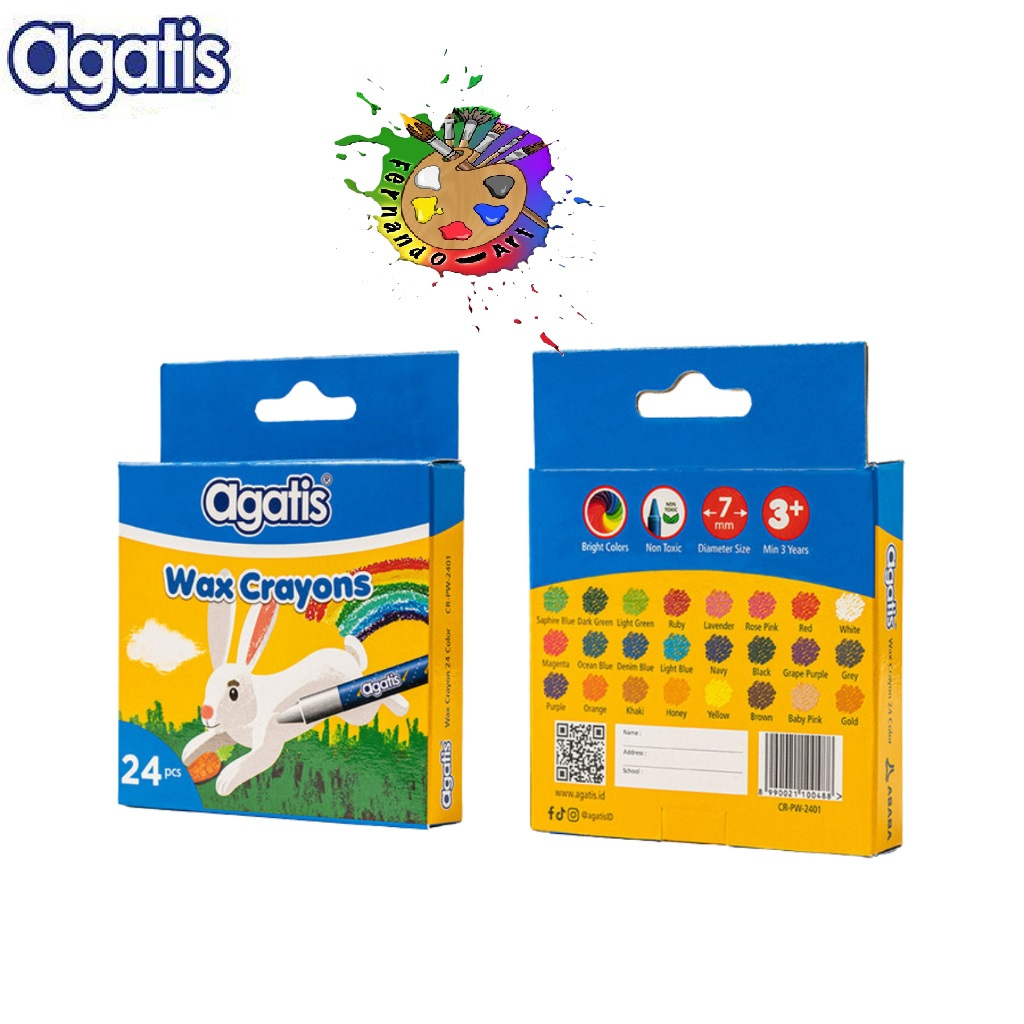 

AGATIS WAX CRAYONS ISI 24 PW-2401