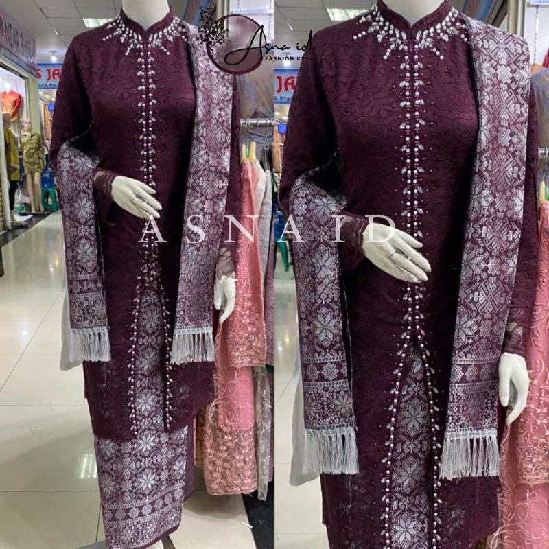 kebaya songket modern hijab / kebaya songket modern / kebaya songket / kebaya songket one set / keba