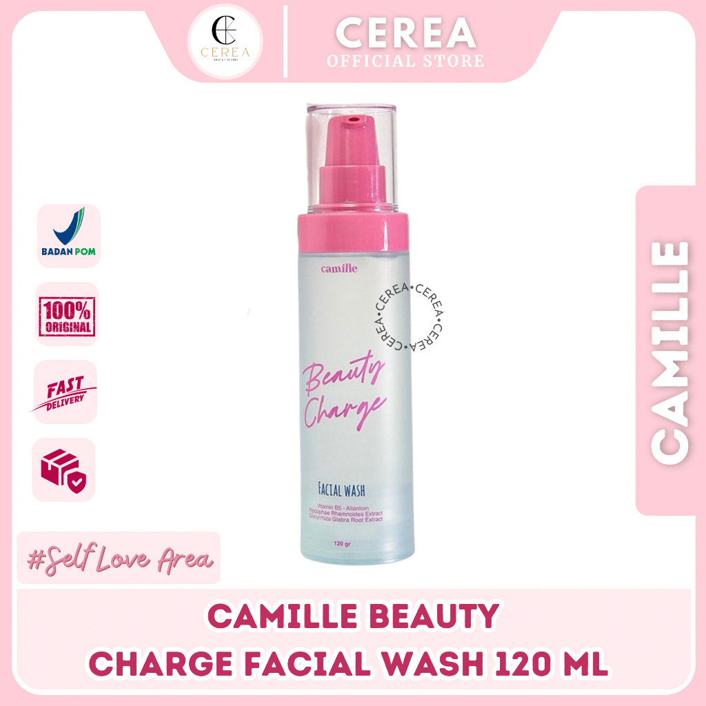 [BPOM] CAMILLE BEAUTY CHARGE FACIAL WASH 120ML | FACE WASH | FACIAL CLEANSER | CAMILLE BY NADSHAVV